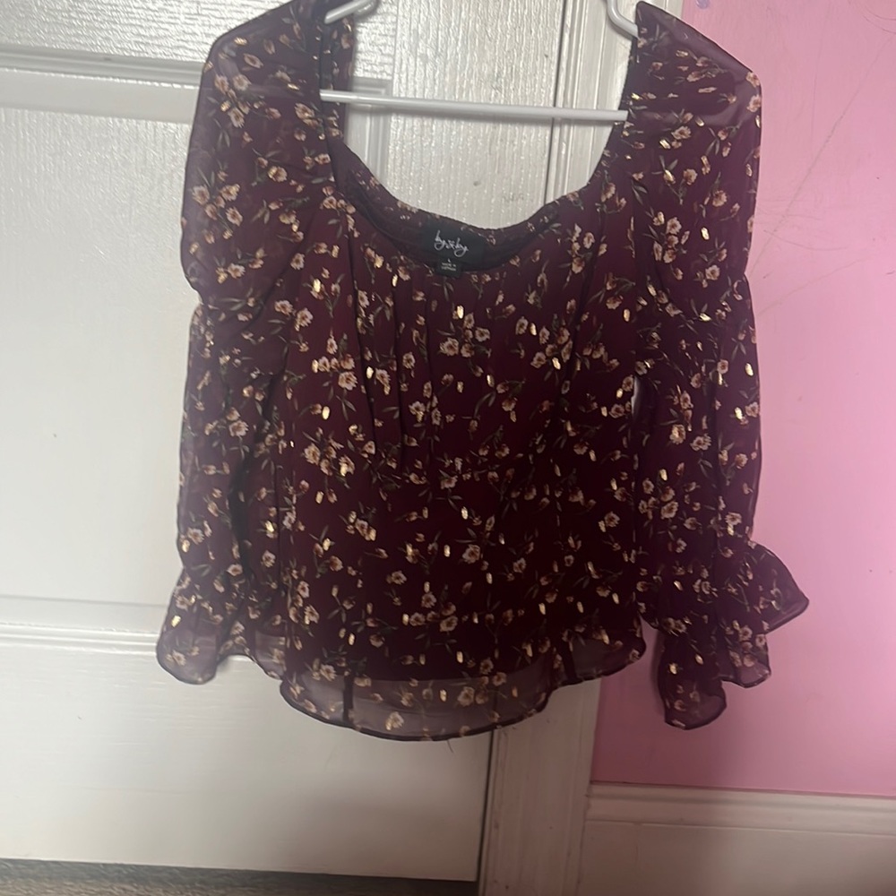 Puff sleeve by & by top